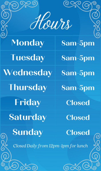 Website Hours Sign